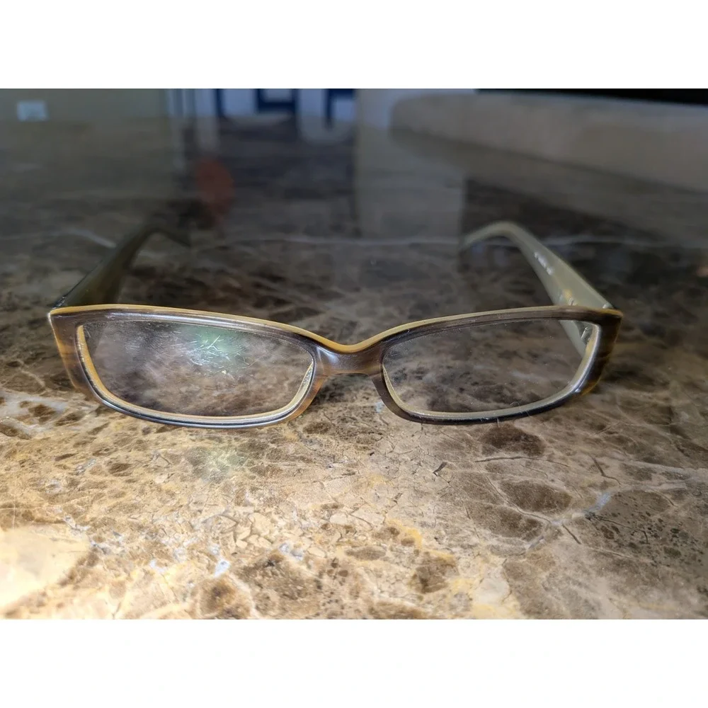 Kate Spade Madelyn 09D5 135 Brown Tortoise Rectangular Eyeglasses Frame Womens